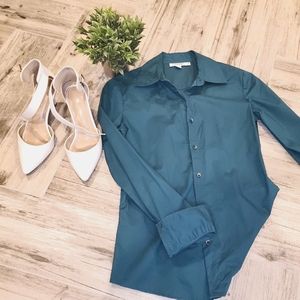 Calvin klein Button Teal shirt